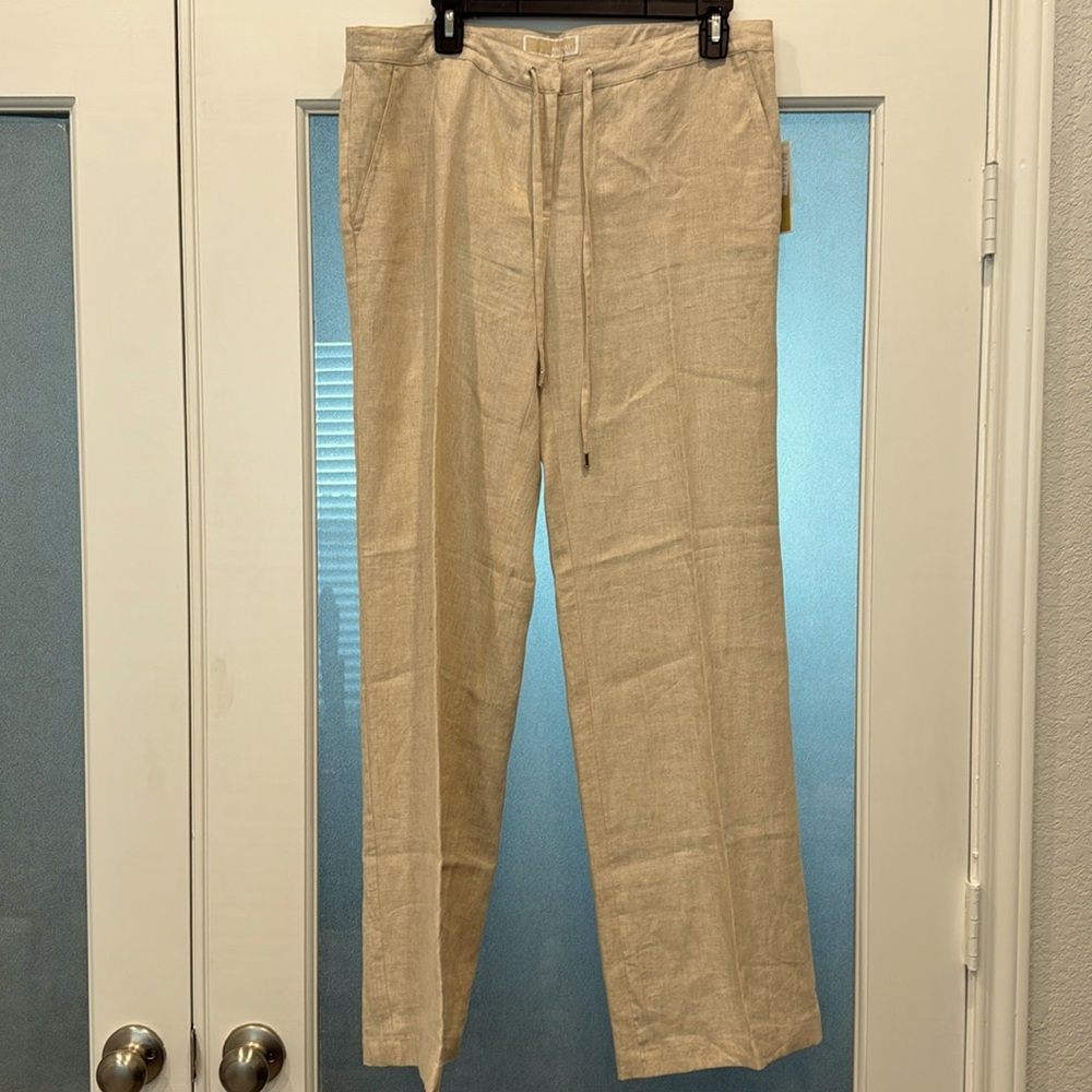 MK Pants:New w/tags, Tan Linen.